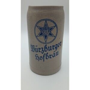 Vintage WURZBURGER HOFBRAU 1L Stoneware Beer Mug~Germany